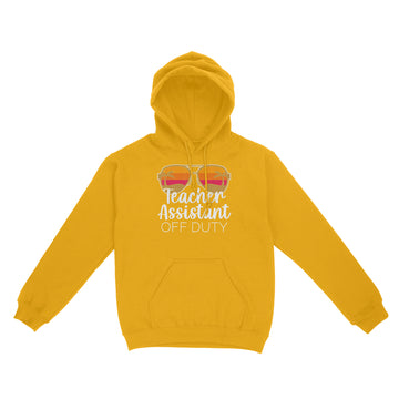 Teacher Assistant Of The Deaf Off Duty Sunglasses Sunset Shirt - Standard Hoodie