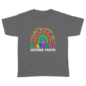 National Hispanic Heritage Month Rainbow All Countries Flags Shirt - Standard Youth T-shirt