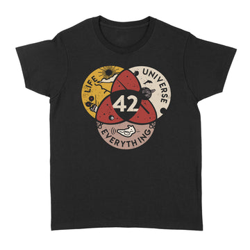 Science 42 Life universe everything vintage graphic tee shirt - Standard Women's T-shirt
