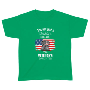 I'm Not Just A Daddy's Little Girl I'm A Veteran's Daughter Shirt Veteran Gift T-Shirt - Standard Youth T-shirt