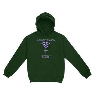 Connect To God The Password Is Prayer Shirt Wifi Cross - Standard Hoodie