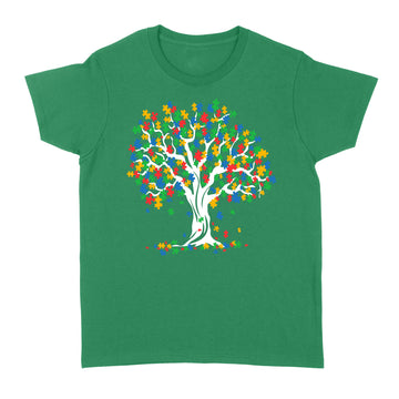 Tree Of Life Autism Awareness Month Funny Asd Supporter Gift Shirt - Standard Women's T-shirt