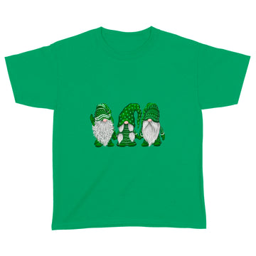 Green Sweater Gnome St. Patrick's Day Irish Gnome Long Sleeve T-Shirt - Standard Youth T-shirt