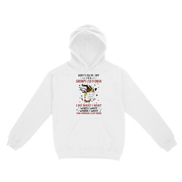 Unicorn Witch Don't Piss Me Off I'm A Grumpy Old Woman I Do What I Want When I Want Where I Want Funny Shirt - Standard Hoodie