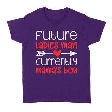 Valentine's Day Tshirt Boy Cute Ladies Man Mama's Tshirt T-Shirt - Standard Women's T-shirt