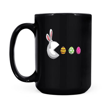 Happy Easter Day Bunny Egg Funny Boys Girls Kids Easter Mug - Black Mug