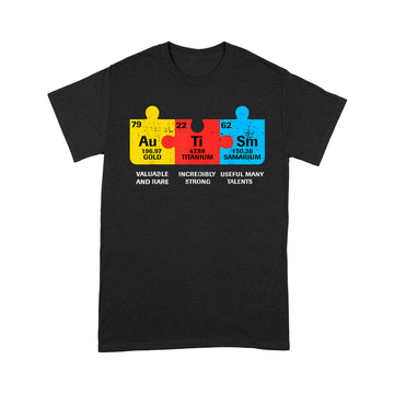 Autism Elements Periodic Table Awareness Asd Men Women Kids Shirt - Standard T-Shirt