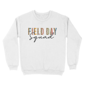 Squad Teacher Student First Last Day Of School Field Leopard Shirt - Standard Crew Neck Sweatshirt