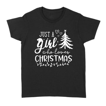 Just A Girl Who Loves Christmas Tree Shirt