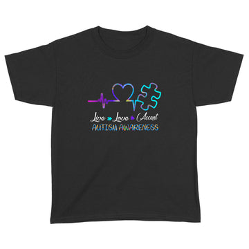 Live Love Accept Autism Awareness Shirt