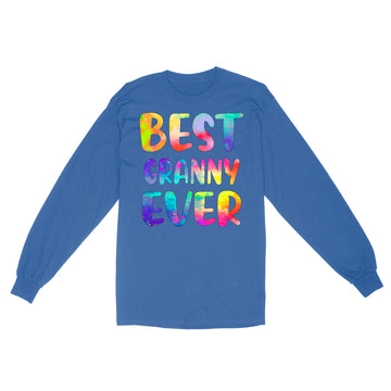 Best Granny Ever Colorful Funny Mother's Day Shirt - Standard Long Sleeve