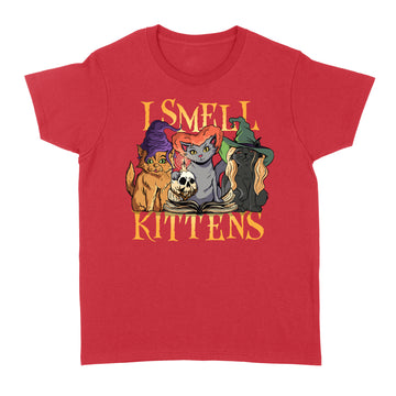 Halloween Witch Cats I Smell Kittens Funny Parody Shirt - Standard Women's T-shirt