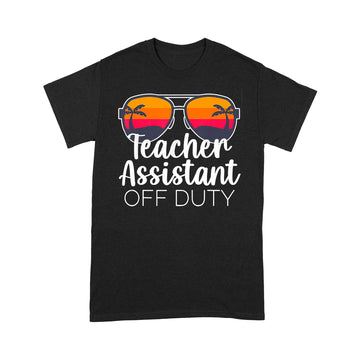 Teacher Assistant Of The Deaf Off Duty Sunglasses Sunset Shirt - Standard T-shirt