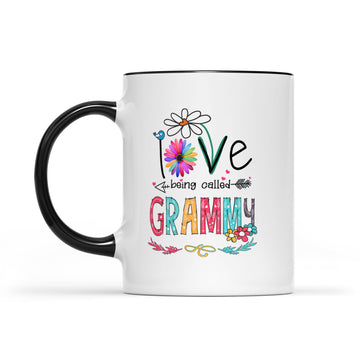 I Love Being Called Grammy Daisy Flower Mug Funny Mother's Day Gifts - Accent Mug