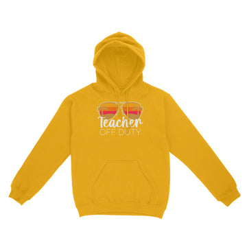 Teacher Off Duty Sunglasses Beach Sunset Shirt - Standard Hoodie