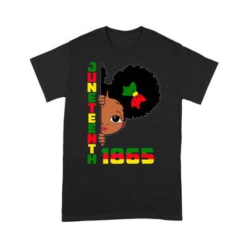 Juneteenth Celebrating 1865 Cute Black Girls Kids Shirt - Standard T-Shirt