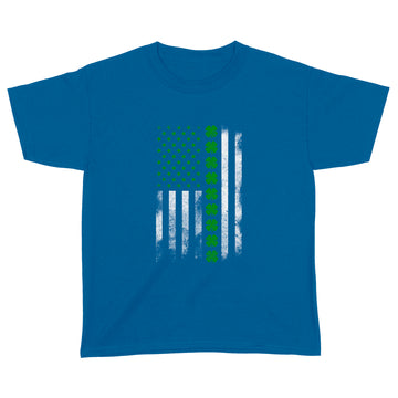 St Patrick's Day IRISH AMERICAN FLAG T-SHIRT - Standard Youth T-shirt