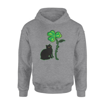 St Patricks Day Black Cat Shirt My Lucky Charm Women's Men Gifts Shirt - Standard Hoodie