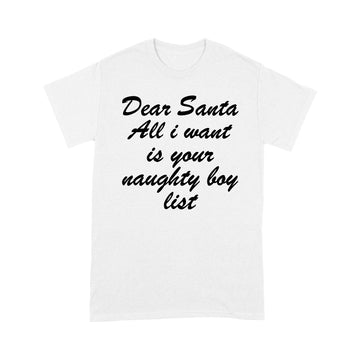 Dear Santa Shirt | Naughty or Nice List | Xmas Party Tee | Dear Santa All I Want | Funny Holiday Shirt | Naughty List T-Shirt