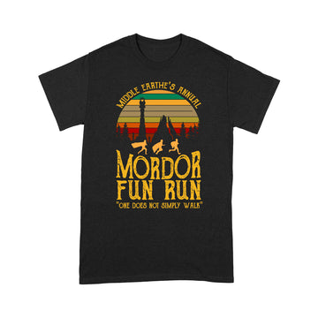 Middle Earth’s Annual Mordor Fun Run One Does Not Simply Walk Vintage Shirt - Standard T-shirt