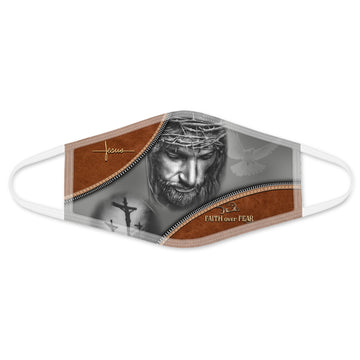 Jesus Faith Over Fear Face Mask - All-Over-Print Face Mask