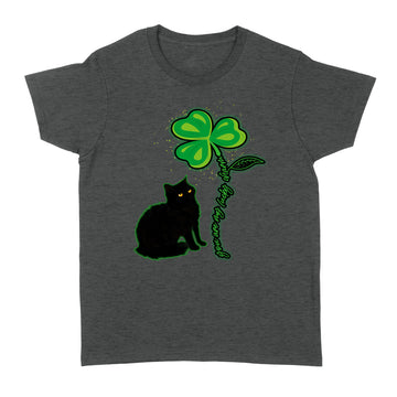 St Patricks Day Black Cat Shirt My Lucky Charm Women's Men Gifts Shirt - Standard Women's T-shirt