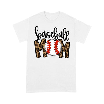 Baseball Mom Leopard Funny Softball Mom Shirt Mother's Day Gift T-Shirt - Standard T-shirt