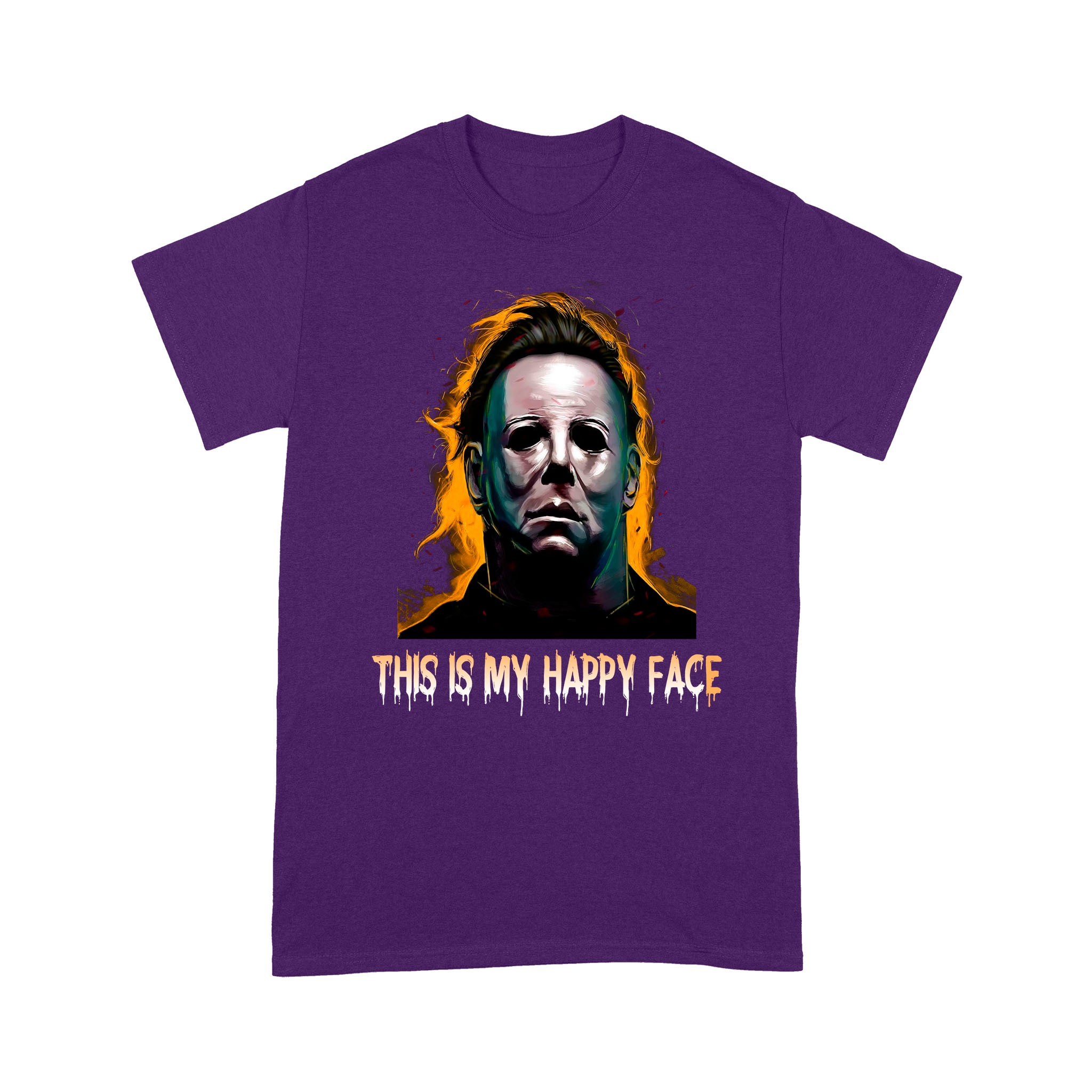 Michael Myers This Is My Happy Face Halloween Funny Shirt - Standard T-Shirt