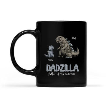 Father's Day Idea Gift Dadzilla Father Of The Monsters Personalized Mug Gift For Dad