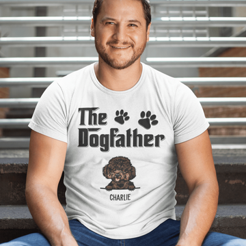 Personalized Gift For Dog Dad The Dogfather Shirt The Dog Father's Day T-Shirt