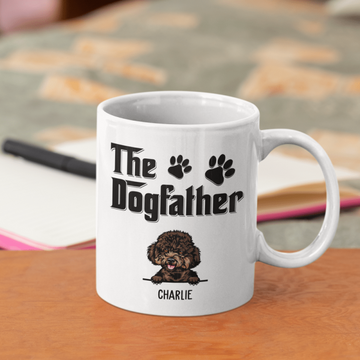 Personalized Gift For Dog Dad The DogFather Mug The Dog Father's Day Coffee Mugs
