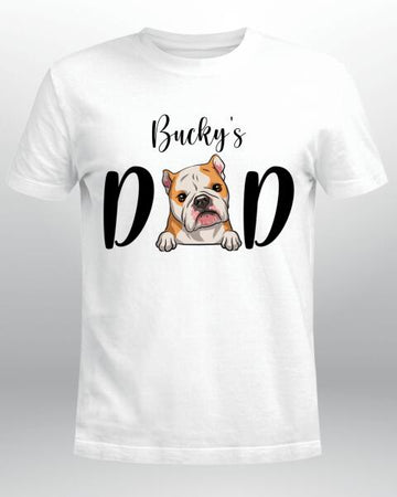 Dog Dad Personalized Shirt Funny Custom Dog Lovers