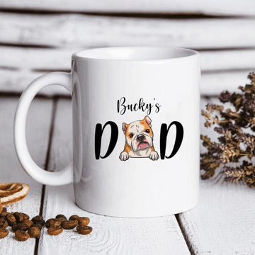 Dog Dad Personalized Mug Custom Dog Lovers Gift Coffee Mugs