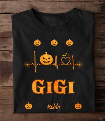 Personalized Grandma Live Love Spoil Heart Halloween Shirt Halloween Costumes