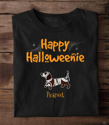 Personalized Dachshund Dog T Shirt, Custom Halloween Gift for Dog Lovers