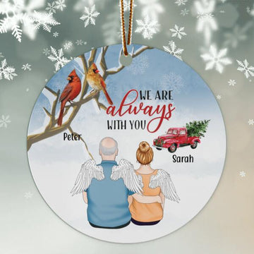 We Are Always With You – Couple Personalized Christmas Ornament