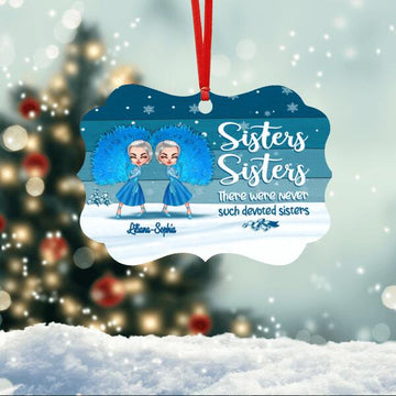 Sister Custom Ornament Sisters There Were Never Such Devoted Sisters Personalized Gift