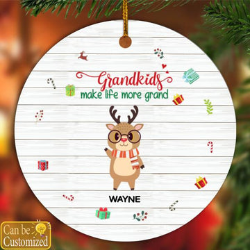 Life Is Better With Grandkids Personalized Ornament
