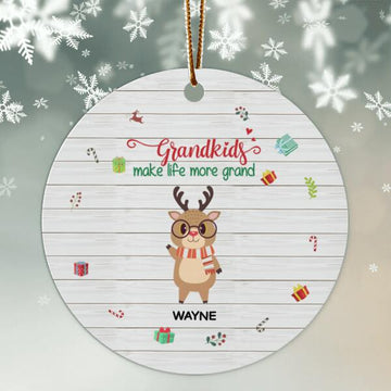 Life Is Better With Grandkids Personalized Ornament