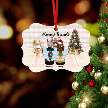 Christmas Ornament Always Sisters Personalized Ornament
