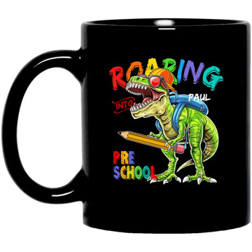 Back To School, T-Rex Roaring Gift Mug- Back to School