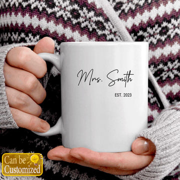 Personalized Mug Future Mrs Mug - Bride Gift Mug - Mrs Mug - Wifey Mug est