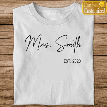 Personalized Shirt Future Mrs Shirt - Bride Sweatshirt - Mrs Shirt - Wifey Shirt est