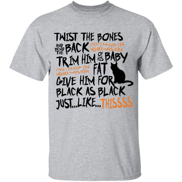 Twist The Bones And Bend The Back Halloween Hocus Funny Pocus Shirt