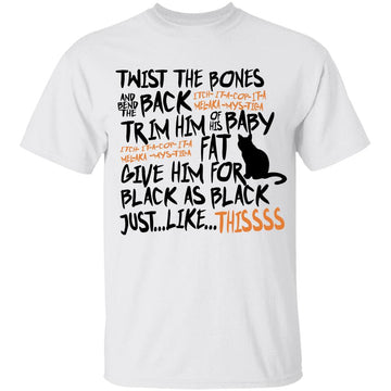 Twist The Bones And Bend The Back Halloween Hocus Funny Pocus Shirt