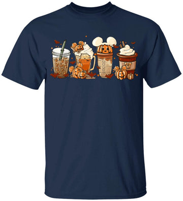 Fall Coffee Shirt - Cute Halloween Fall Shirt - Mouse Ears Coffee Lover Shirt - Pumpkin Spice Latte Drink Cup - Thanksgiving Shirt