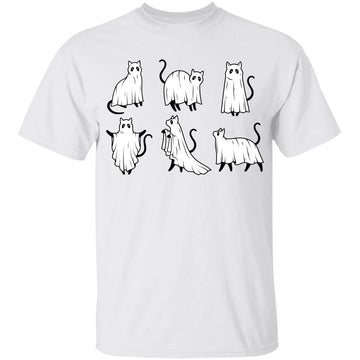 Halloween Shirt, Cat shirt, Ghost Shirt, Halloween Cat Shirt, Cats Lover Shirt Black Cat Shirt, Spooky Season