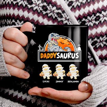 Custom Title Halloween Dinosaurs, Custom Coffee Mugs, Personalized Gift Coffee Mugs