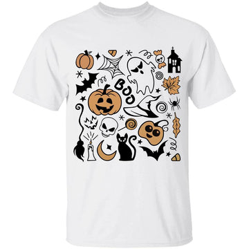 Vintage Halloween Groovy Funny Cute Ghost Spooky Vibes Shirt