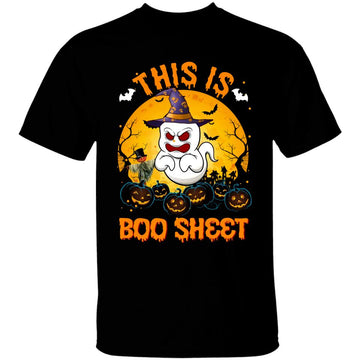 This Is Boo Sheet Ghost Retro Halloween Costume Men Women T-Shirt
